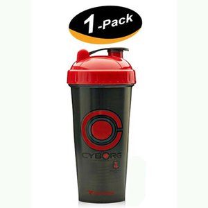 Perfect Shaker Performa 28 oz Justice League Shaker Cup Bottle Cyborg